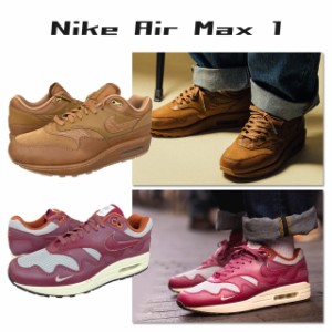 ナイキ エアマックス 1 87 スニーカー メンズ レディース プレミアム 厚底 赤 ウィメンズ AIR MAX 未使用 レッド ブラウン patta