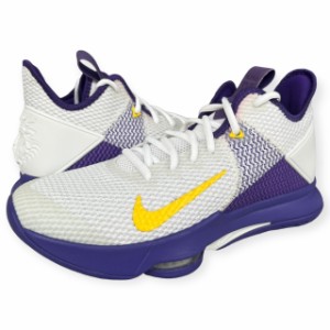 即納 ナイキ メンズ バッシュ レブロン ウィットネス4 レイカーズ Nike LeBron Witness 4 "Lakers" EP - White/Purple