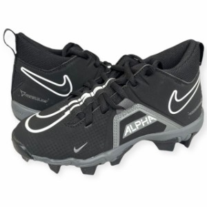 即納 ナイキ キッズ アルファメナス3 シャーク 野球 アメフト スパイク Nike Kids' Alpha Menace 3 Shark Mid - Black/Grey