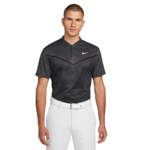 即納 ナイキ タイガーウッズ ゴルフ ポロシャツ Nike Golf Tiger Woods ADV Advance Chevron Blade Polo Shirt - Black