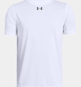 アンダーアーマー キッズ Tシャツ Boys' UA Locker T-Shirt - White/Graphite