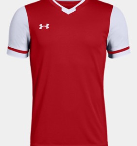 アンダーアーマー キッズ Tシャツ Youth UA Maquina 2.0 Jersey - Red/White