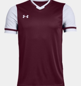 アンダーアーマー キッズ Tシャツ Youth UA Maquina 2.0 Jersey - Maroon/White