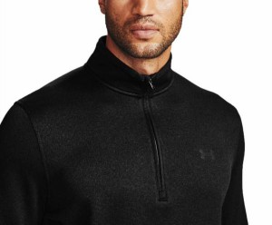 アンダーアーマー メンズ Under Armour Storm SweaterFleece ? Zip Golf Pullover フリース ゴルフ 長袖 BLACK