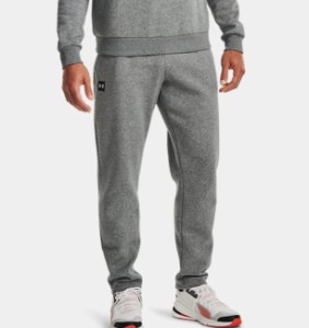 アンダーアーマー メンズ スウェット Under Armour UA Rival Fleece Pants パンツ Pitch Gray Light Heather / Onyx White