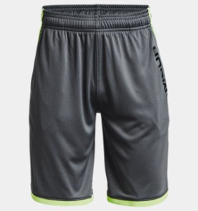 アンダーアーマー キッズ ショーツ Boys' UA Stunt 3.0 Printed Shorts - Pitch Gray/Black