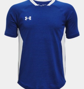 アンダーアーマー キッズ Tシャツ Boys' UA Match 2.0 Jersey - Royal/White