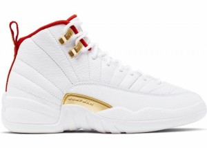 ジョーダン キッズ/レディース レトロ１２ Jordan Retro 12 GS "Fiba2019" バッシュ White/University Red/Metallic Gold 高額レア