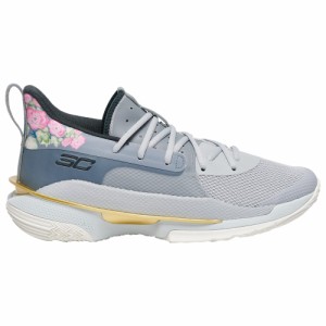 アンダーアーマー メンズ カリー７ Under Armour Curry 7 バッシュ Mod Grey/Halo Grey/Midnight Turquoise