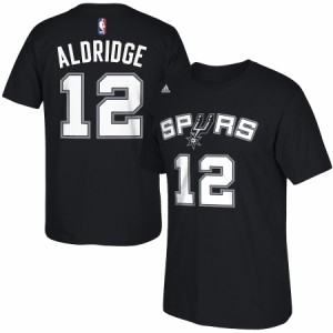 アディダス メンズ Tシャツ LaMarcus Aldridge "San Antonio Spurs" adidas Net Number T-Shirt - Black