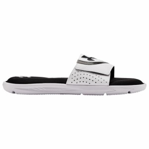 アンダーアーマー メンズ サンダル Under Armour Ignite VI Slide - White/Black/Black