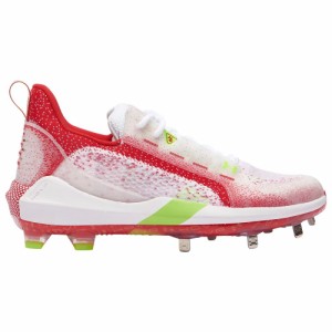 アンダーアーマー メンズ 野球 スパイク Under Armour Harper 6 Low ST - White/Red/Hyper Green