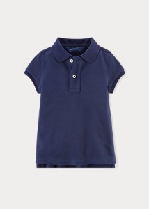 ラルフローレン 2-6X ガールズ/キッズ Polo Ralph Lauren Uniform Polo ポロシャツ 半袖 Newport Navy 女の子