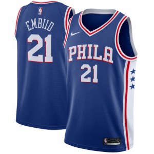 ナイキ メンズ ジャージ Joel Embiid "Philadelphia 76ers" Nike Swingman Jersey Royal - Icon Edition