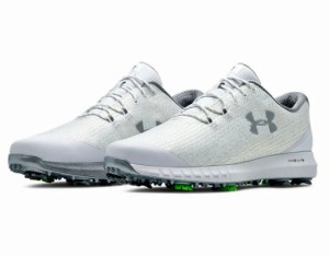 アンダーアーマー メンズ ゴルフシューズ Under Armour HOVR Drive Woven Golf Shoes スパイク White/Metallic Silver