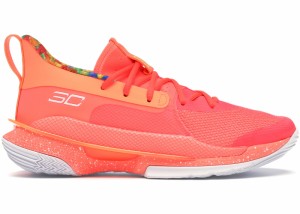 アンダーアーマー メンズ カリー７ Under Armour Curry 7 "Sour Patch Kids Peach" バッシュ Beta/Peach Plasma