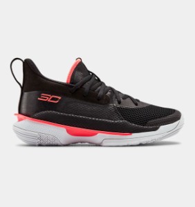 アンダーアーマー キッズ/レディース カリー７ Under Armour Curry 7 GS バッシュ Black / Pitch Gray