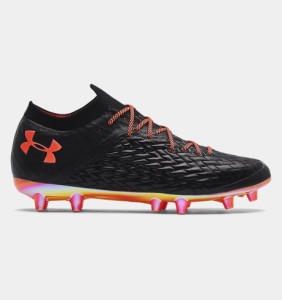 アンダーアーマー メンズ サッカー スパイク Men's UA Clone Magnetico Pro FG Soccer Cleats - Black/Electric Tangerine