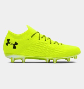 アンダーアーマー メンズ サッカー スパイク Men's UA Clone Magnetico Pro FG Soccer Cleats - High-Vis Yellow/Omega Orange