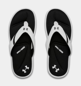 アンダーアーマー メンズ サンダル Men's UA Ignite III Sandals - White/Black