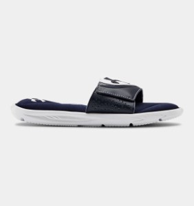 アンダーアーマー キッズ Under Armour Ignite VI Slides サンダル スリッパ White/Midnight Navy