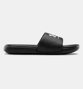 アンダーアーマー キッズ サンダル Boys' UA Ansa Fixed Slides - Black/White