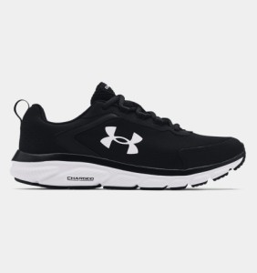 アンダーアーマー メンズ ランニングシューズ Men's UA Charged Assert 9 Running Shoes - Black/White