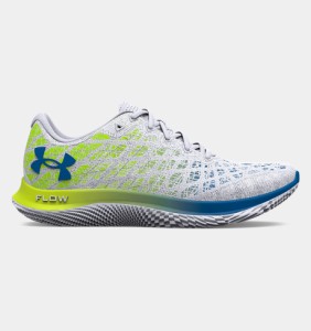 アンダーアーマー メンズ ランニングシューズ Men's UA Flow Velociti Wind 2 Running Shoes - White/High-Vis Yellow