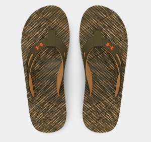 アンダーアーマー メンズ サンダル Men's UA Marathon Key V Sandals - Tent/Heritage Brown