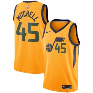 ナイキ メンズ ジャージ Donovan Mitchell "Utah Jazz" Nike Replica Swingman Jersey - Statement Edition - Gold