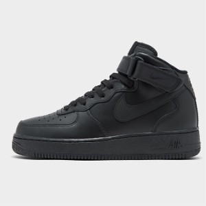 ナイキ キッズ/レディース エアフォース１ Nike Air Force 1 Mid スニーカー Black/Black