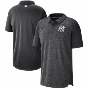 ナイキ メンズ ポロシャツ New York Yankees Nike Authentic Collection Team Logo Elite Polo 半袖 ゴルフ Anthracite