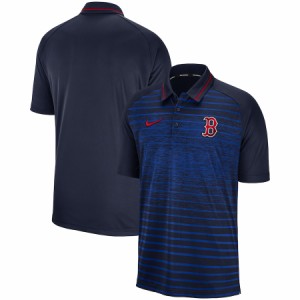 ナイキ メンズ ポロシャツ Boston Red Sox Nike Game Stripe Raglan Sleeve Polo 半袖 ゴルフ Navy