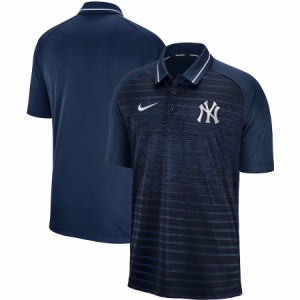 ナイキ メンズ ポロシャツ New York Yankees Nike Game Stripe Raglan Sleeve Polo 半袖 ゴルフ Navy