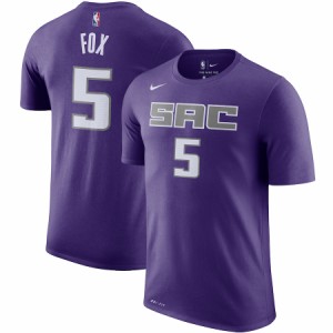 ナイキ メンズ Tシャツ De'Aaron Fox Sacramento Kings Nike Player Name & Number Performance T-Shirt 半袖 Purple