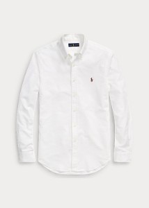 ラルフローレン メンズ オックスフォードシャツ Polo Ralph Lauren Slim Fit Stretch Oxford Shirt カッターシャツ White