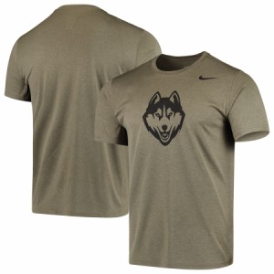 ナイキ メンズ Tシャツ "UConn Huskies" Nike Tonal Logo Legend Performance T-Shirt - Olive