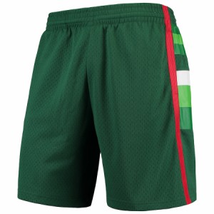 ミッチェル＆ネス メンズ ハーフパンツ "Milwaukee Bucks" Mitchell & Ness Hardwood Classics Team Swingman Shorts - Green