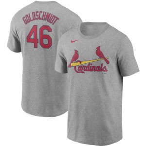 ナイキ メンズ "Paul Goldschmidt" St. Louis Cardinals Nike Name & Number T-Shirt Tシャツ 半袖 Gray