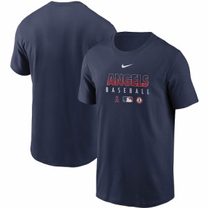 ナイキ メンズ Tシャツ Los Angeles Angels Nike Authentic Collection Team Performance T-Shirt 半袖 Navy