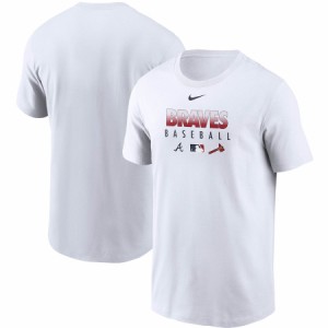 ナイキ メンズ Tシャツ Atlanta Braves Nike Authentic Collection Team Performance T-Shirt 半袖 White