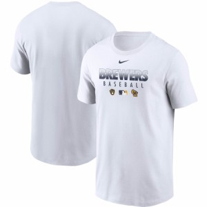 ナイキ メンズ Milwaukee Brewers Nike Authentic Collection Performance T-Shirt Tシャツ 半袖 White