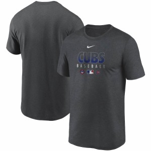 ナイキ メンズ Tシャツ Chicago Cubs Nike Authentic Collection Team Performance T-Shirt 半袖 Gray