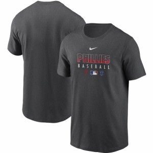 ナイキ メンズ Philadelphia Phillies Nike Authentic Collection Team Performance T-Shirt Tシャツ 半袖 Gray