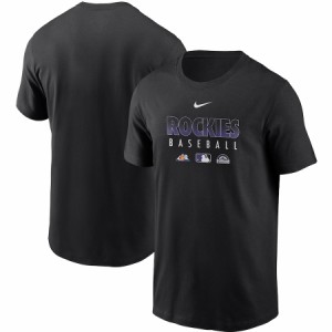 ナイキ メンズ Tシャツ Colorado Rockies Nike Authentic Collection Team Performance T-Shirt 半袖 Black