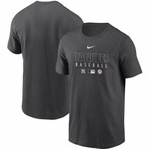 ナイキ メンズ Tシャツ 半袖 "New York Yankees" Nike Authentic Collection Team T-Shirt - Gray