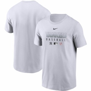 ナイキ メンズ Tシャツ 半袖 "New York Yankees" Nike Authentic Collection Team T-Shirt - White