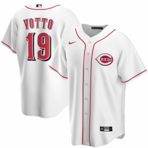 ナイキ メンズ ジャージ Joey Votto "Cincinnati Reds" Nike Home 2020 Replica Player Jersey - White