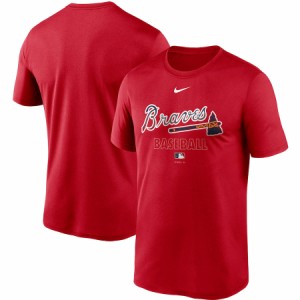 ナイキ メンズ Tシャツ Atlanta Braves Nike Authentic Collection Legend Performance T-Shirt 半袖 Red