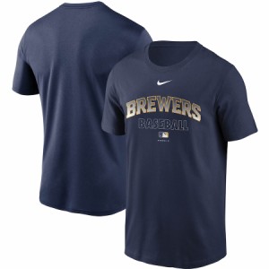 ナイキ メンズ Milwaukee Brewers Nike Authentic Collection Legend Performance T-Shirt Tシャツ 半袖 Navy